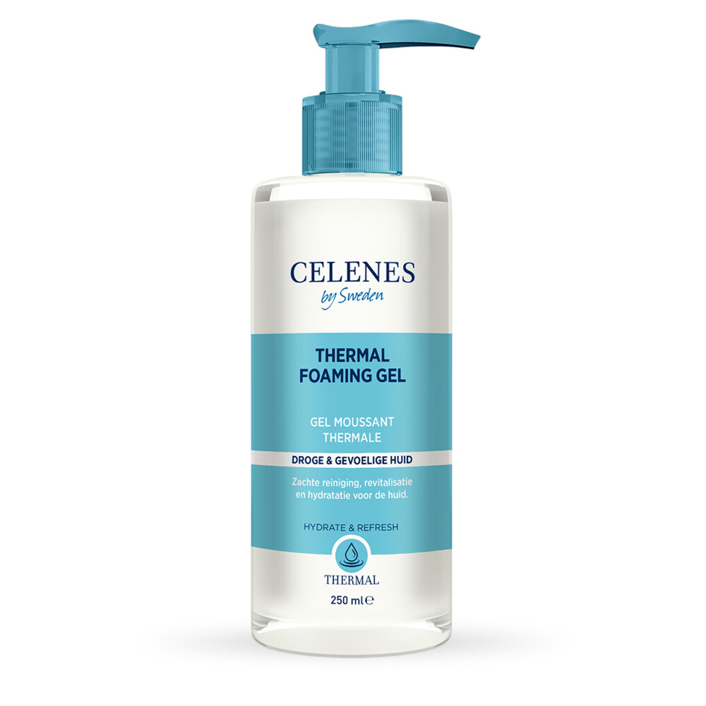 3x Celenes Thermal Reinigende Foam Gel Droge / Gevoelige Huid 250 ml