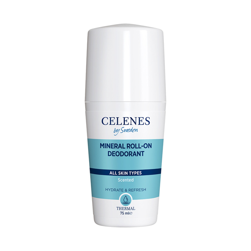 3x Celenes Thermal Mineral Roller Deodorant Alle Huidtypes 75 ml