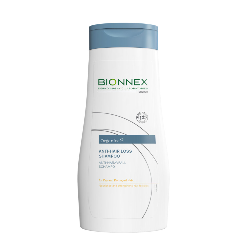 3x Bionnex Organica Anti-Haaruitval Shampoo Droog en Beschadigd Haar 300 ml