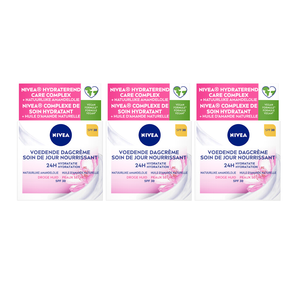 3x Nivea Essentials Verzachtende Dagcreme SPF30 50 ml