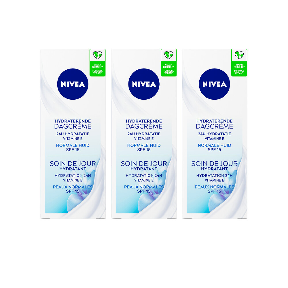 3x Nivea Essentials Hydraterende Dagcreme SPF15 50 ml