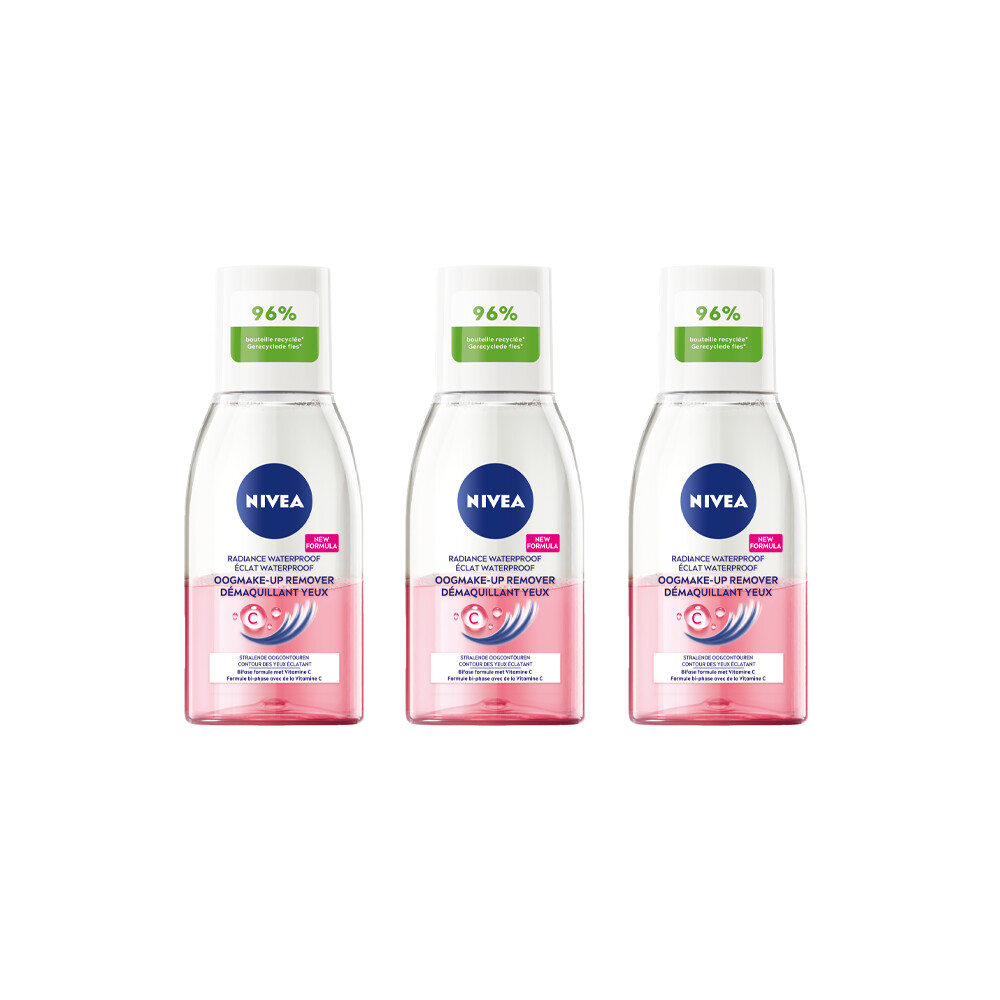 3x Nivea Oogmake-up Remover 125 ml