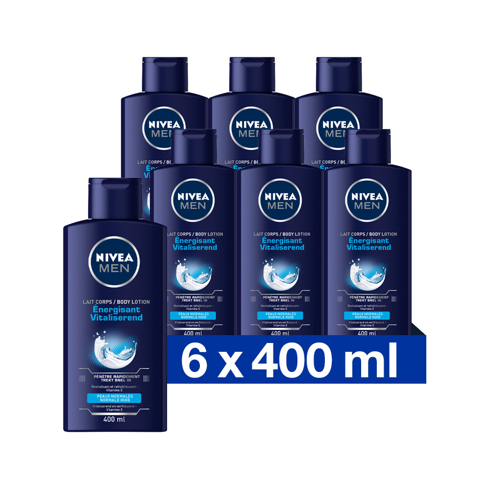 6x Nivea Men Bodylotion 400 ml