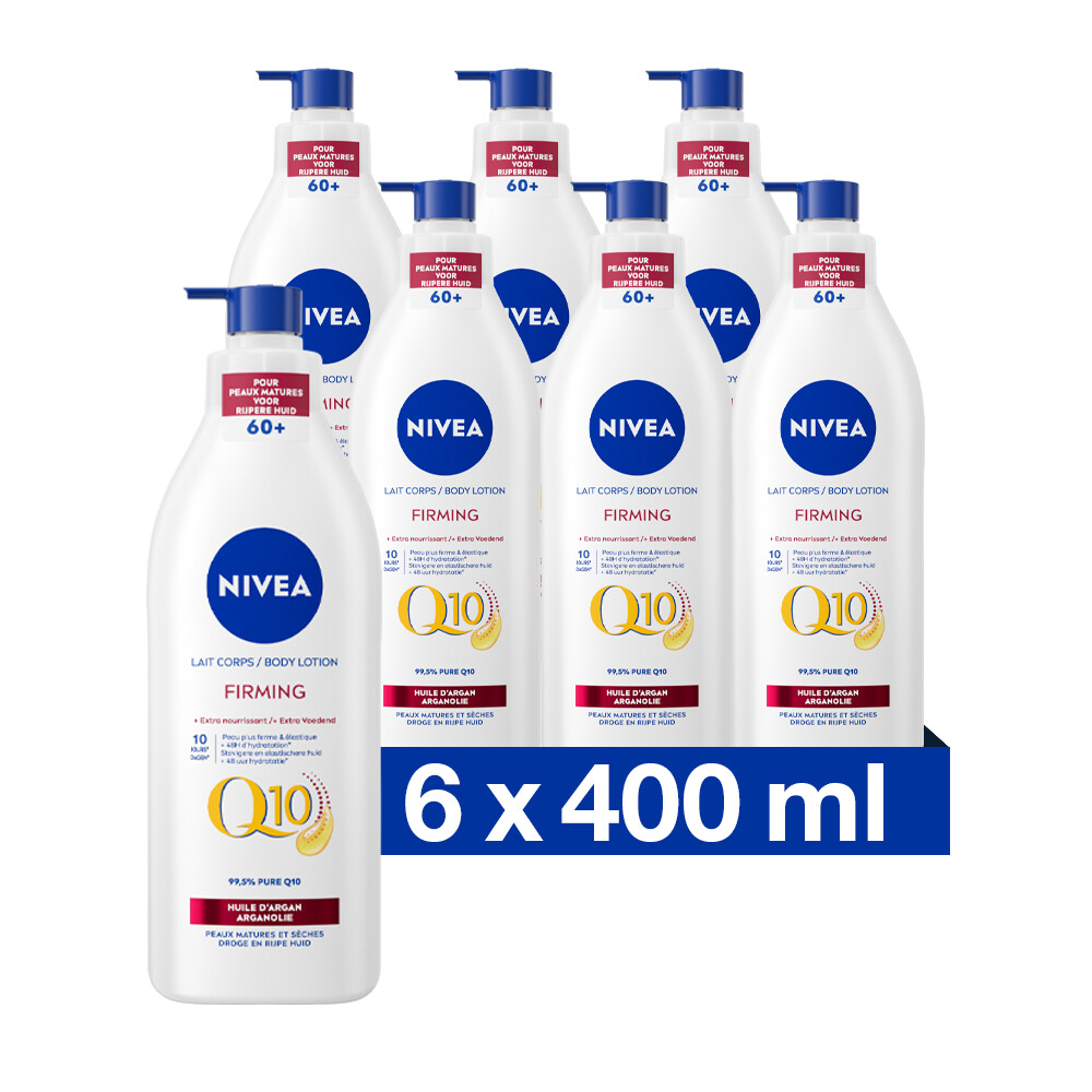 6x Nivea Body Milk Q10 400 ml