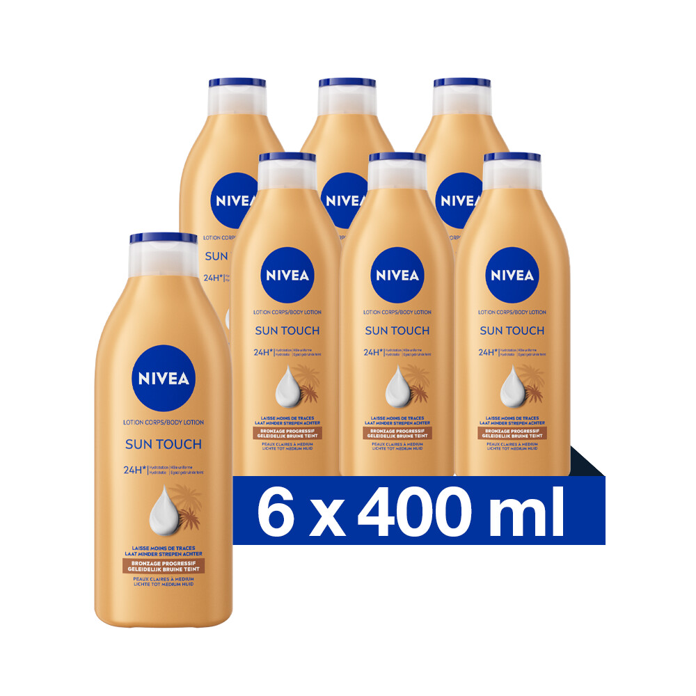 6x Nivea Bronze Effect Lichte Huid 400 ml