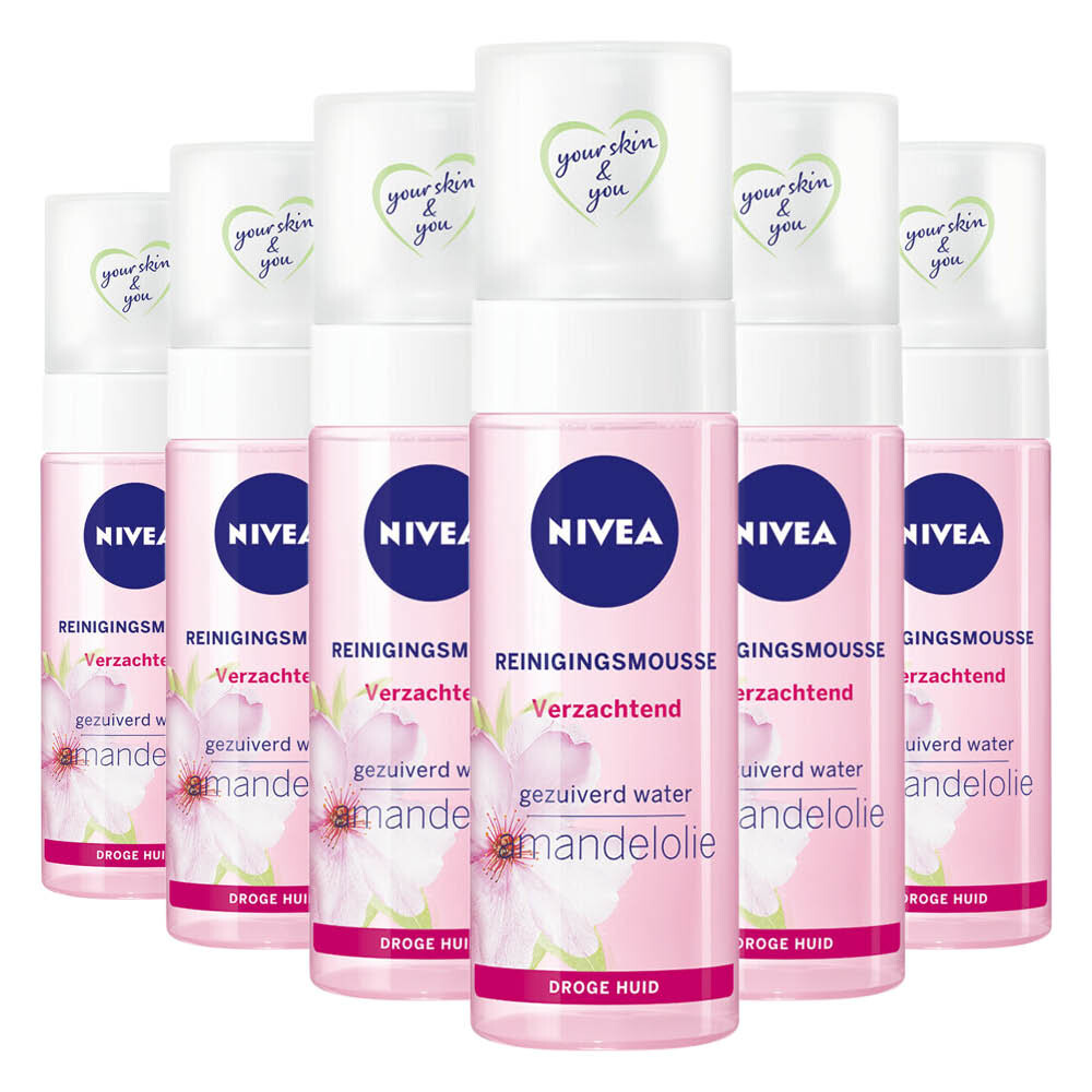 6x NIVEA Reinigingsmousse Verzachtend 150 ml
