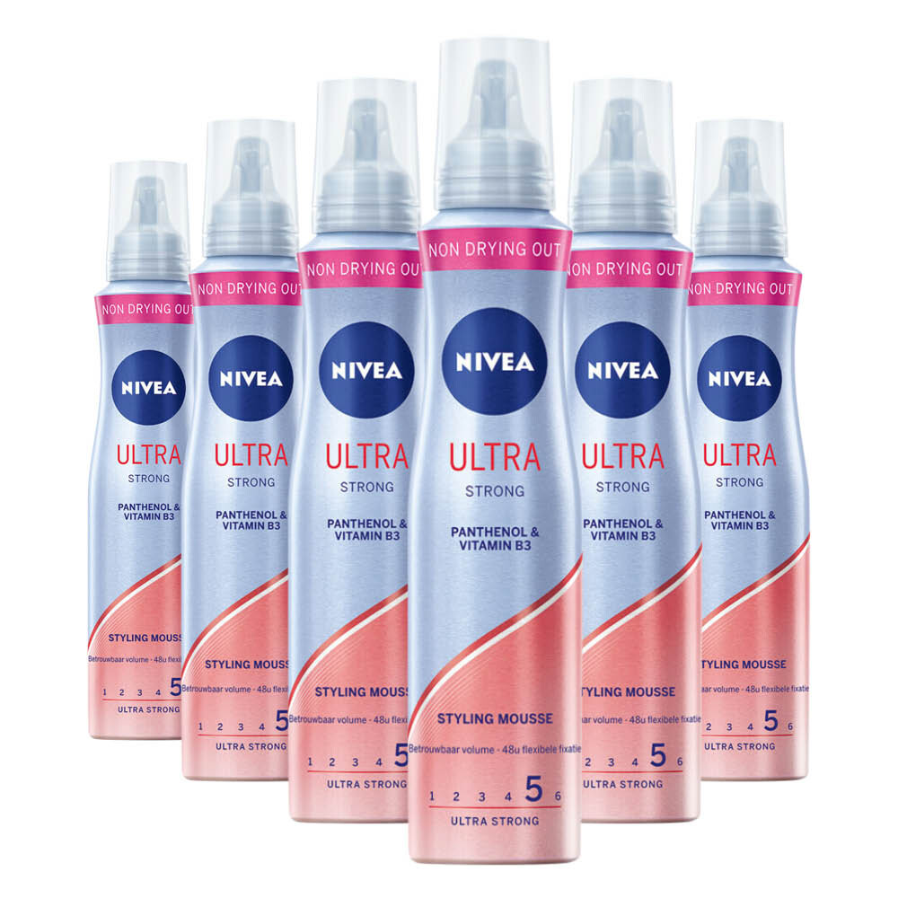 6x NIVEA Haarmousse Ultra Strong 150 ml