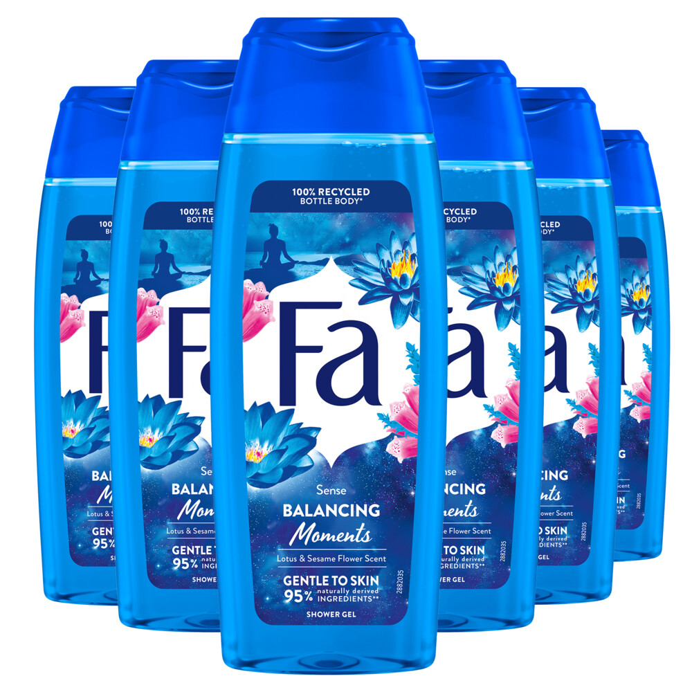 6x Fa Balancing Moments Douchegel 250 ml