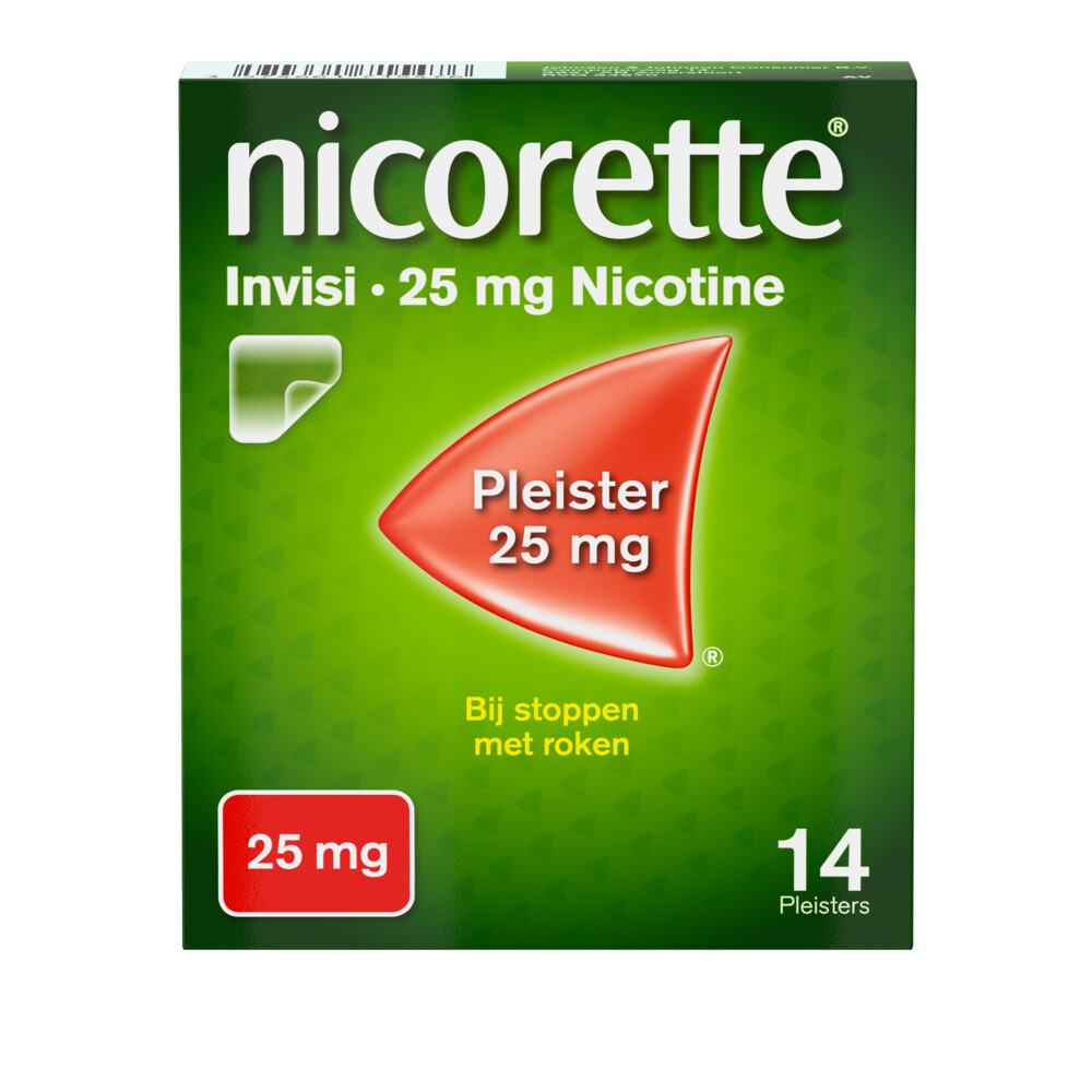 Nicorette Invisi 25 mg Nicotine Pleister 14 stuks