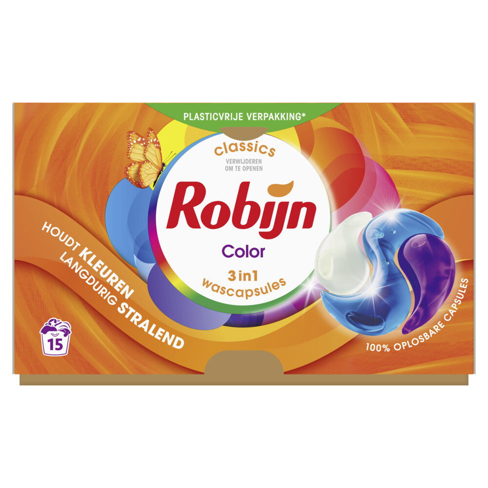 Robijn Wascapsules 3-in-1 Color 15 stuks