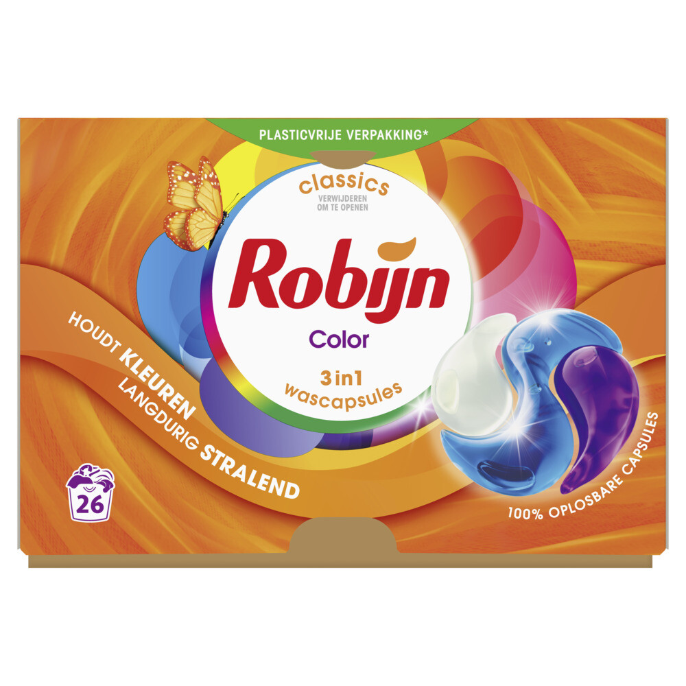 Robijn Wascapsules 3-in-1 Color 26 stuks
