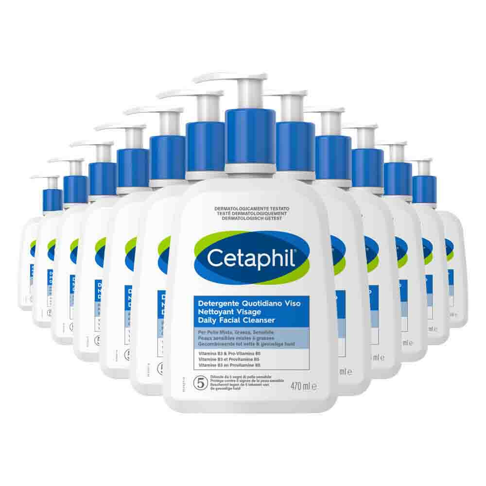 12x Cetaphil Daily Facial Cleanser 470 ml