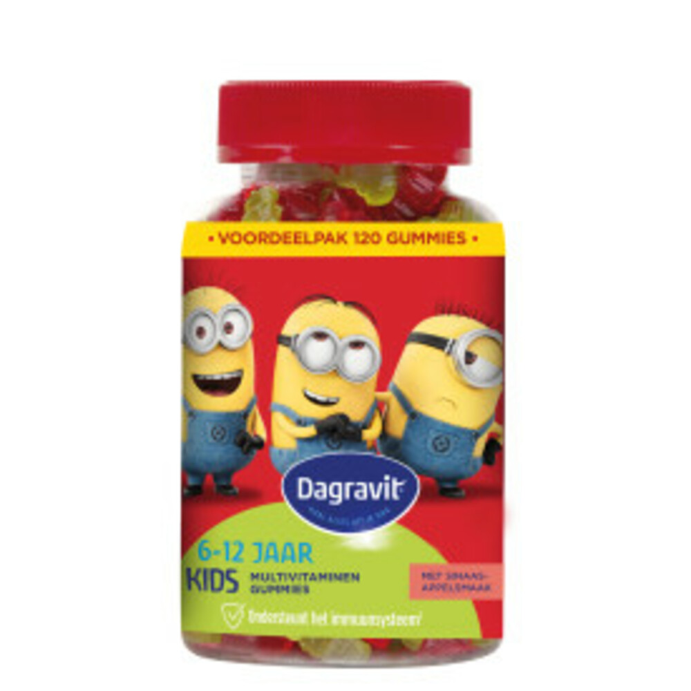 2x Dagravit Kids-Xtra Vitaminions Multivitaminen 6-12 jaar 120 gummies