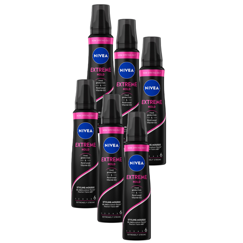 6x Nivea Haarmousse Extreme Hold 150 ml
