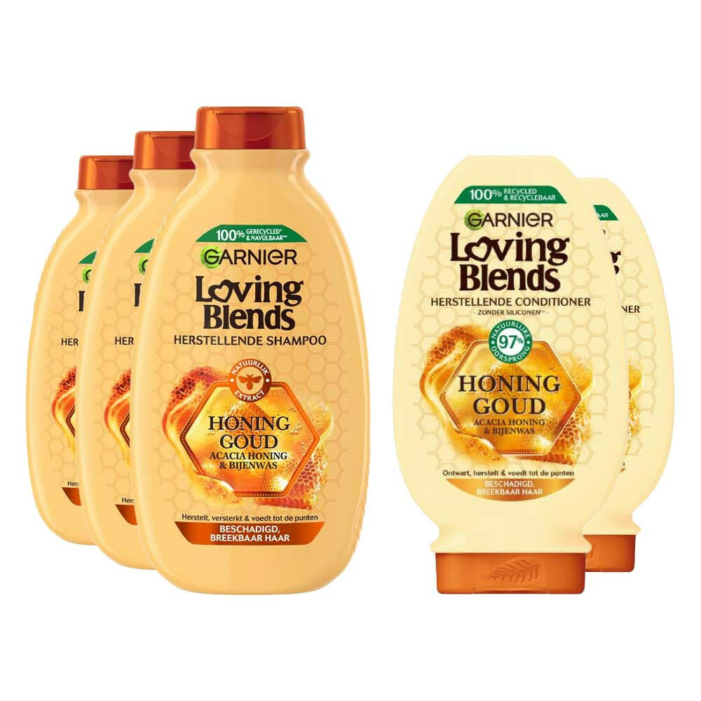 Garnier Loving Blends Honing Goud Shampoo&Conditioner DUO Pakket