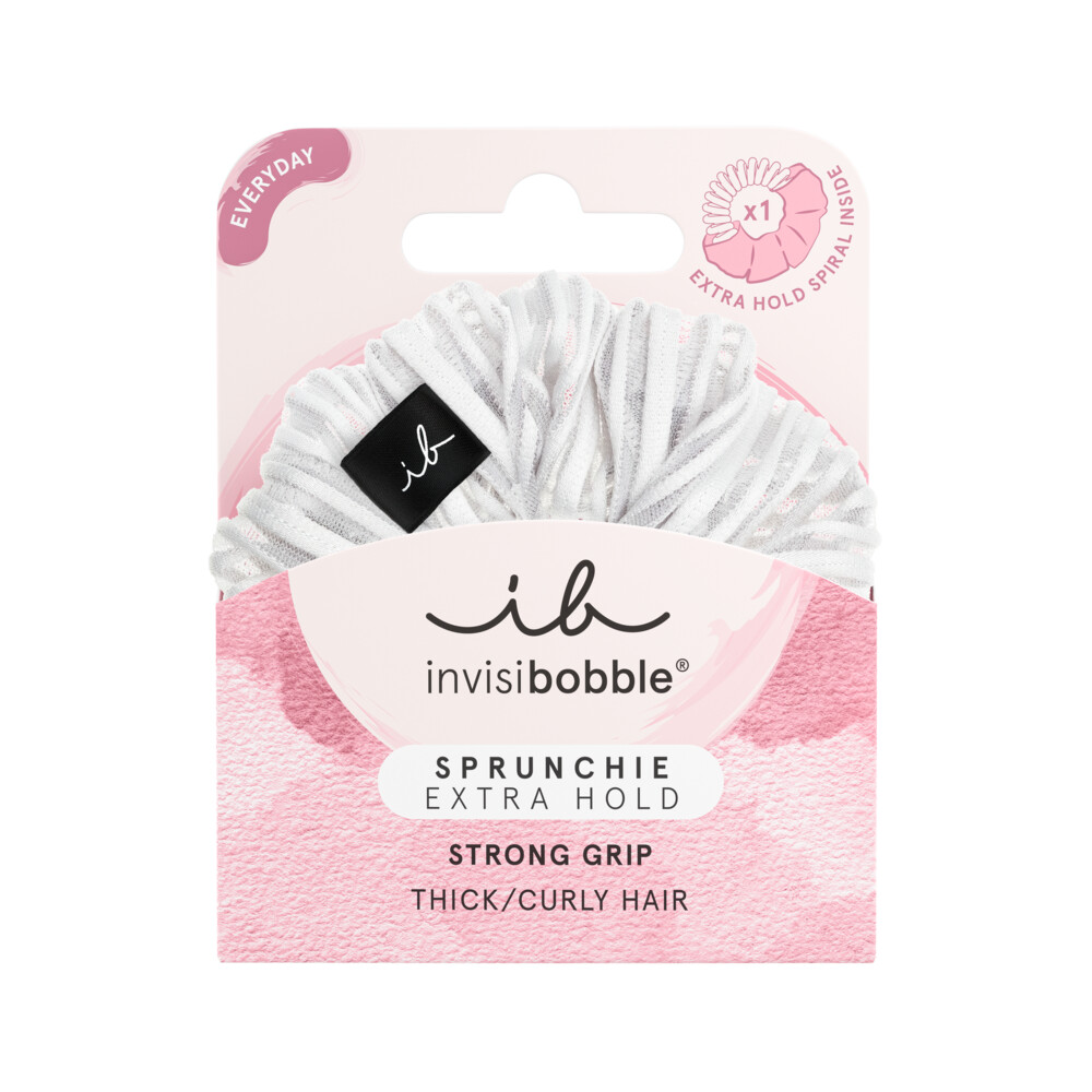 Invisibobble Sprunchie Extra hold Pure White 1