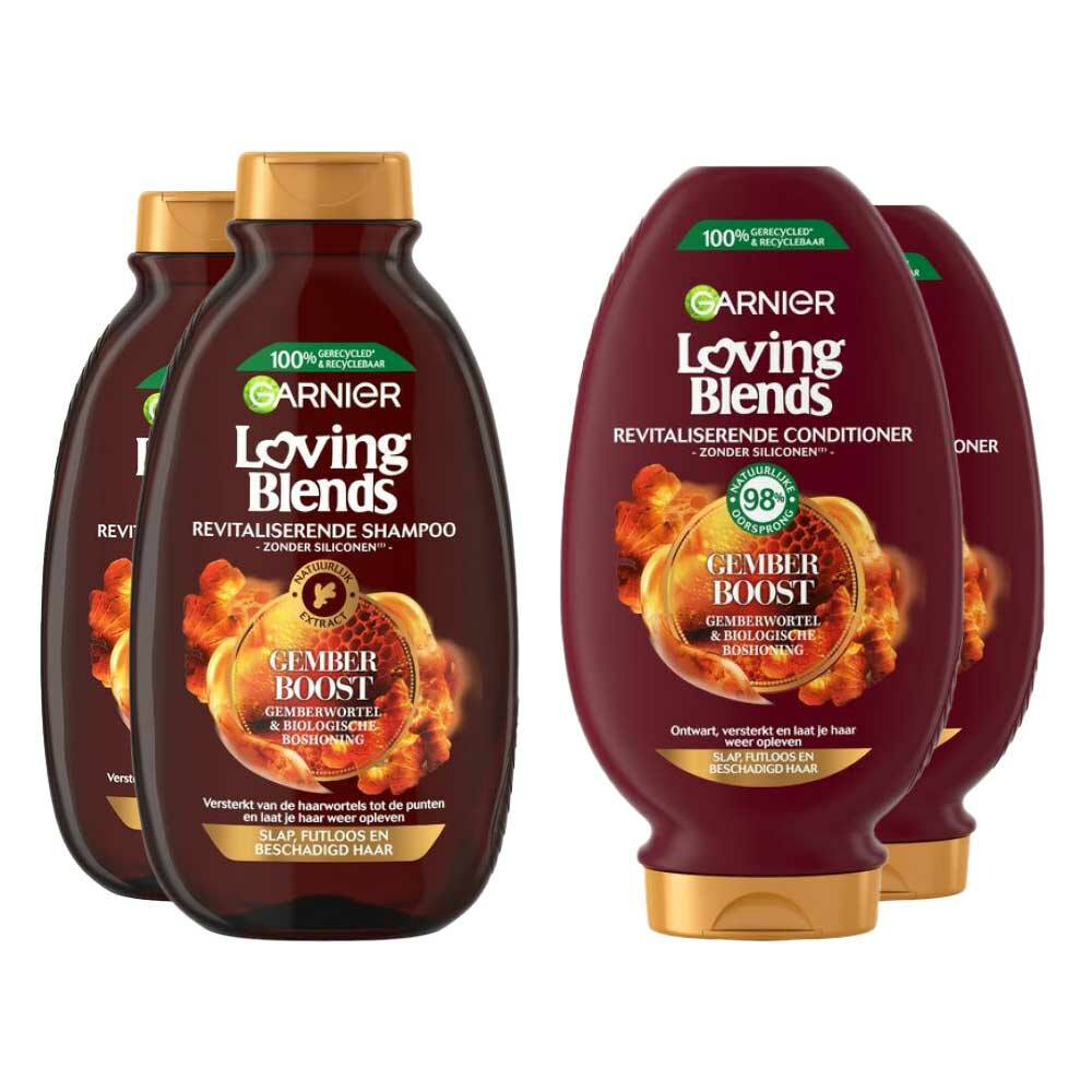 Garnier Loving Blends Gember Boost Shampoo&Conditioner Dubbel Pakket