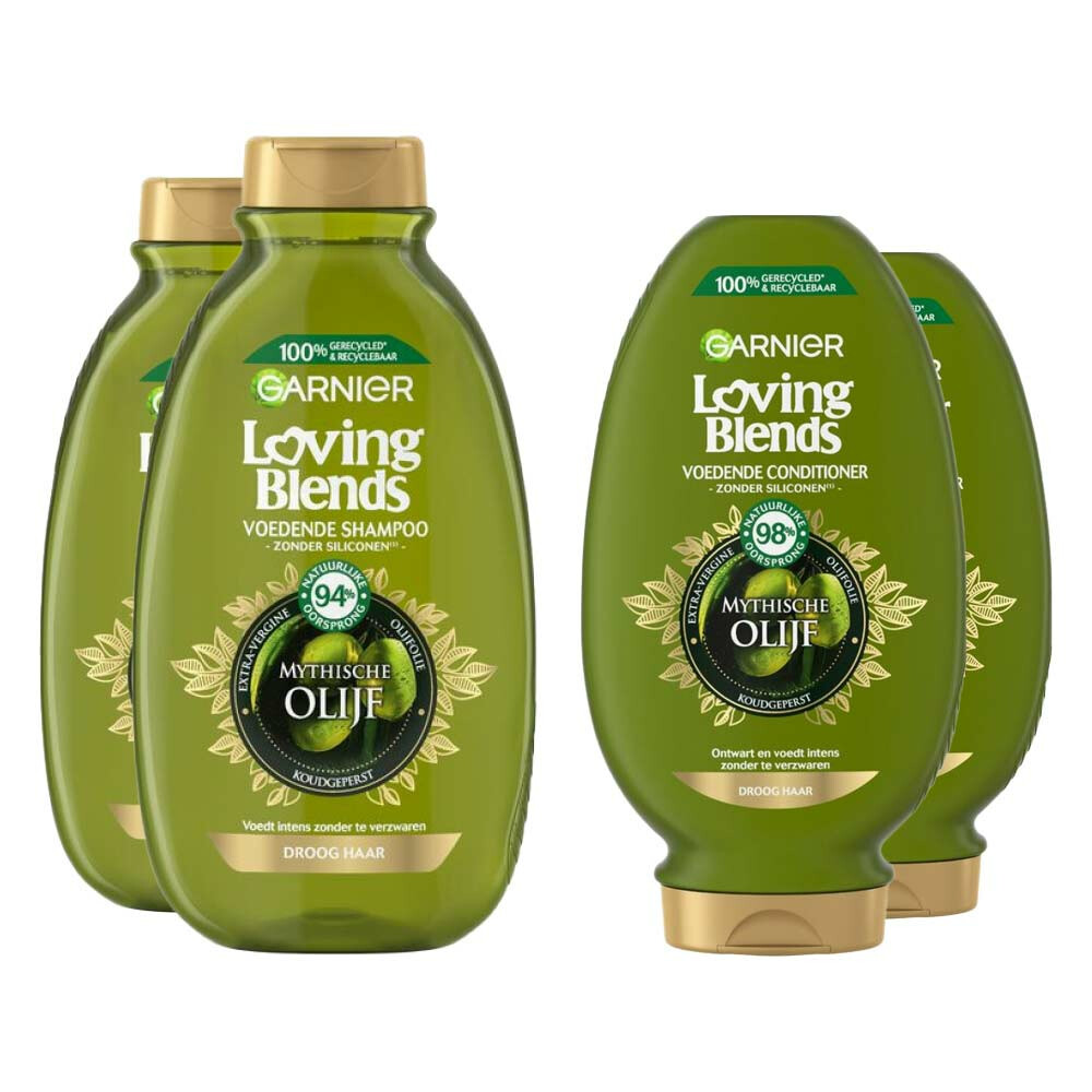 Garnier Loving Blends Mytische Olijf Shampoo&Conditioner Dubbel Pakket