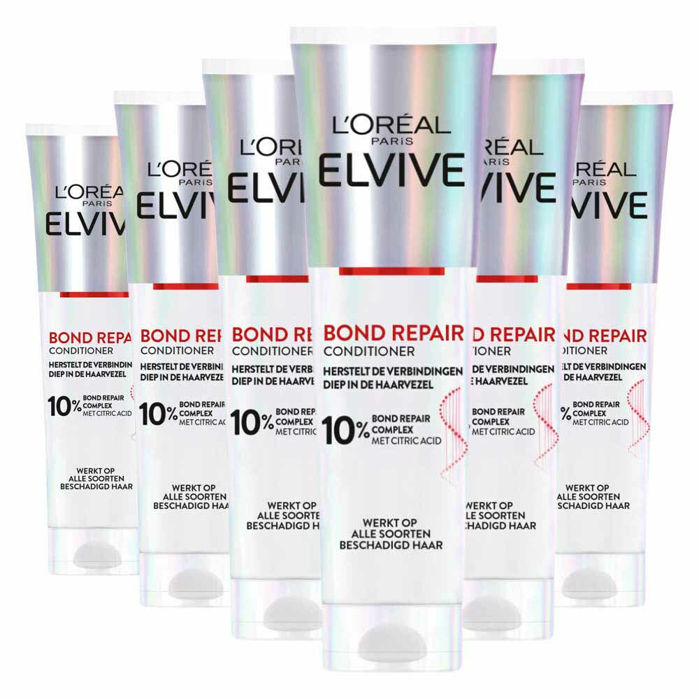 6x L'Oréal Elvive Bond Repair Conditioner 150 ml