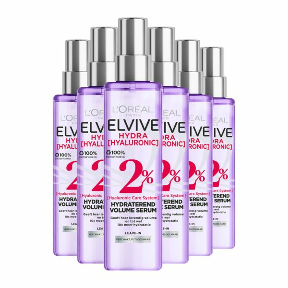 6x L'Oréal Elvive Hydra Hyaluronic Leave-in Spray