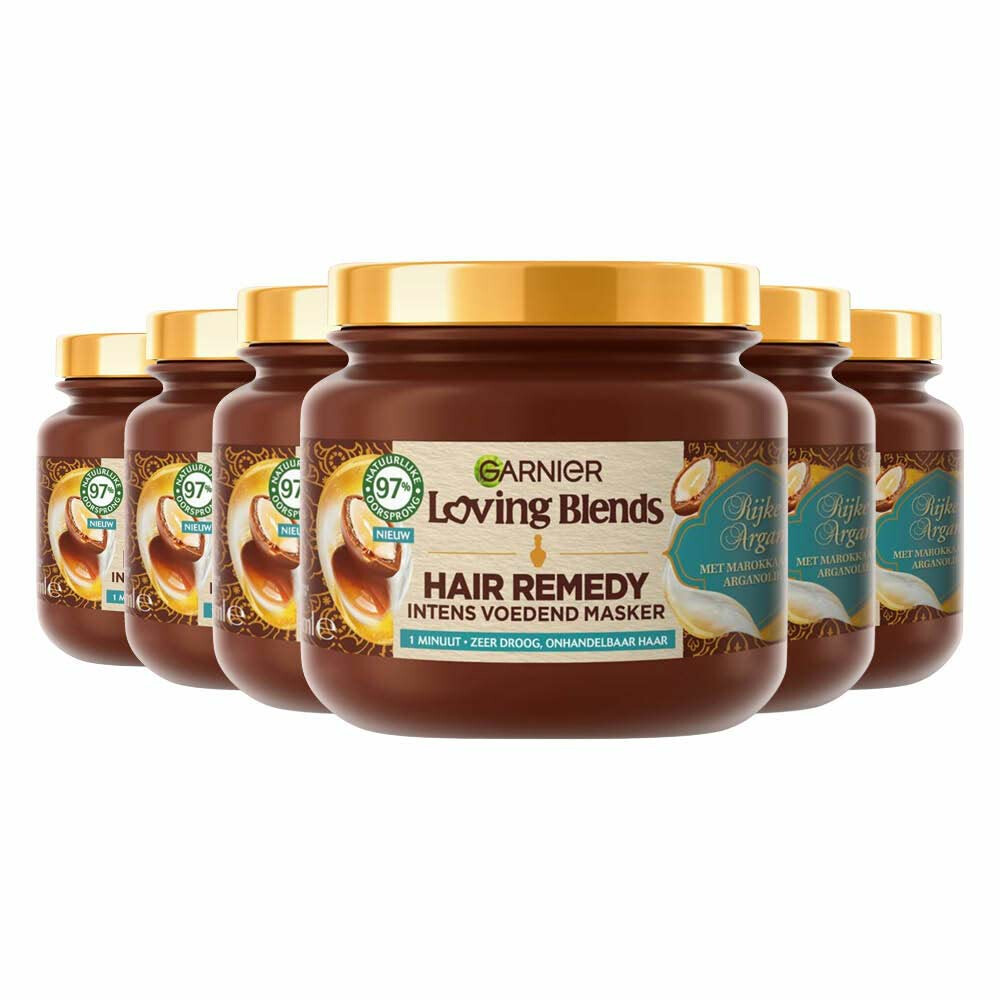 6x Garnier Loving Blends Rijke Argan Haarmasker 340 ml