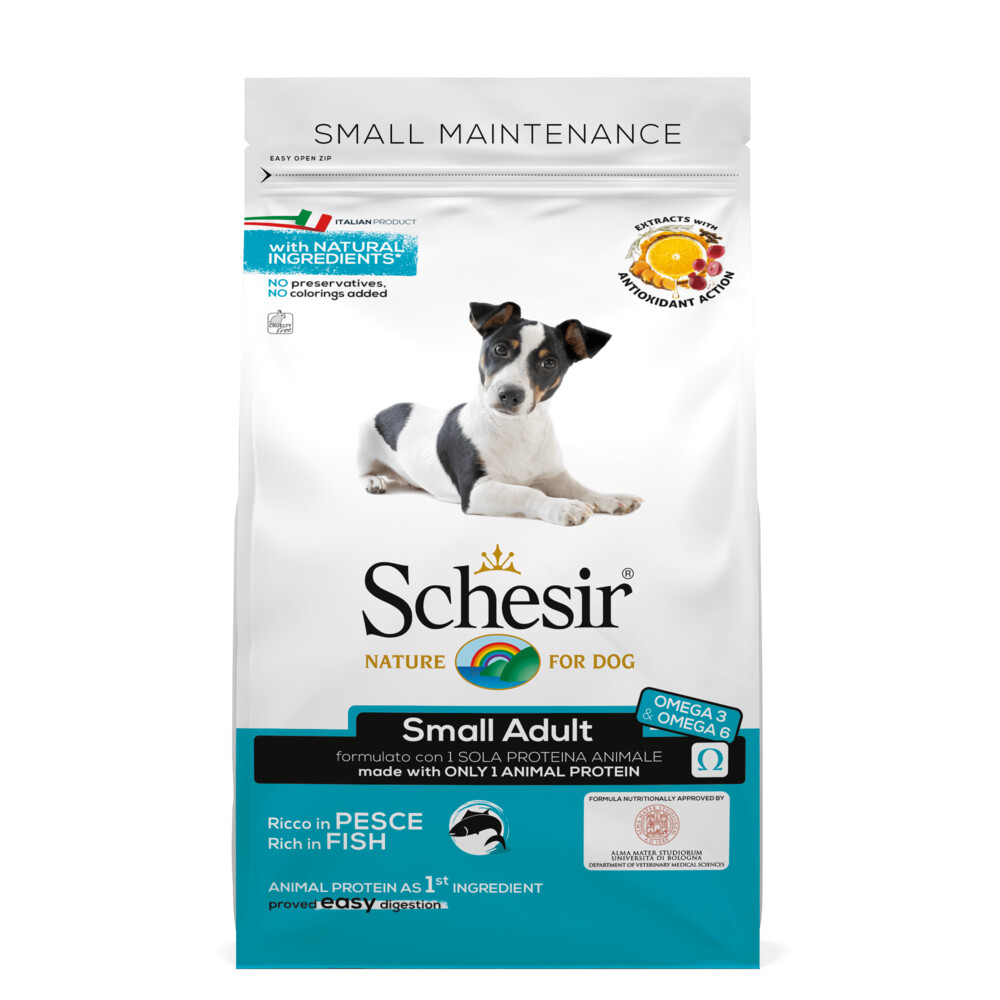 8x Schesir Hond Dry Maintenance Small Vis 800 gr