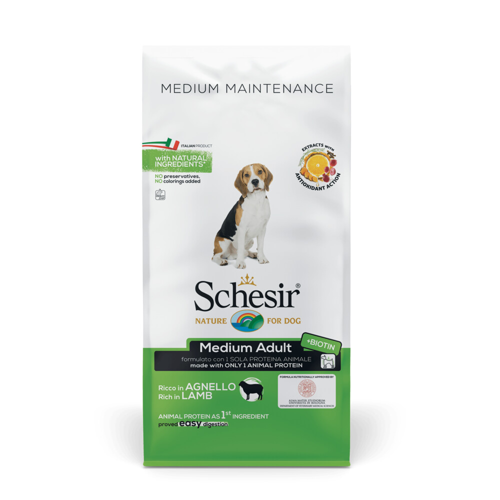 Schesir Hond Dry Maintenance Medium Lam 12 kg