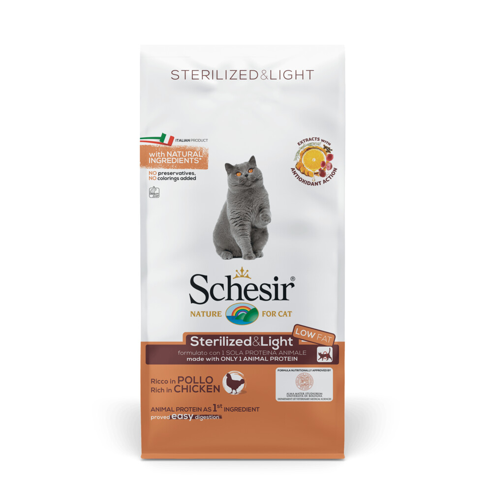 Schesir Kat Dry Sterilized Kip 10 kg