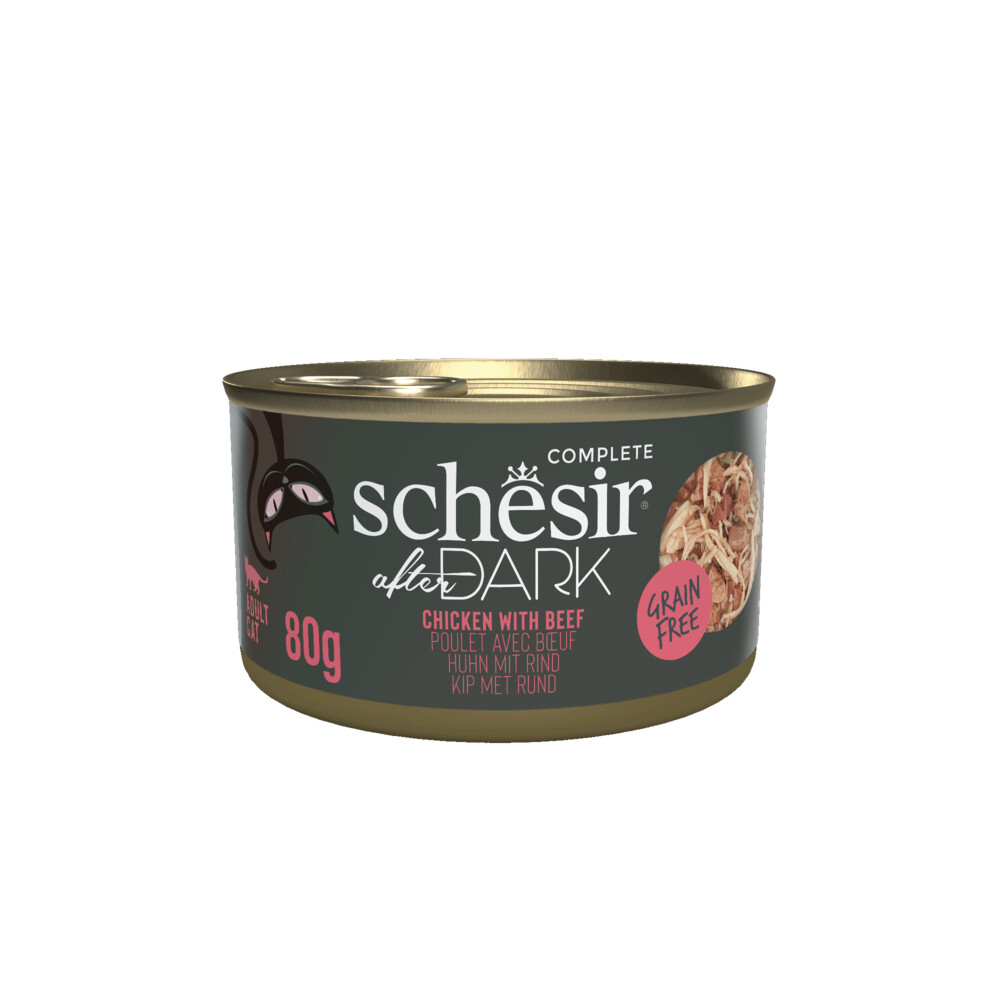 12x Schesir After Dark Bouillon Kip&Rund 80 gr