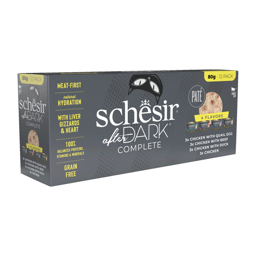 Schesir After Dark Paté Variatie-Pack 12 x 80 gr