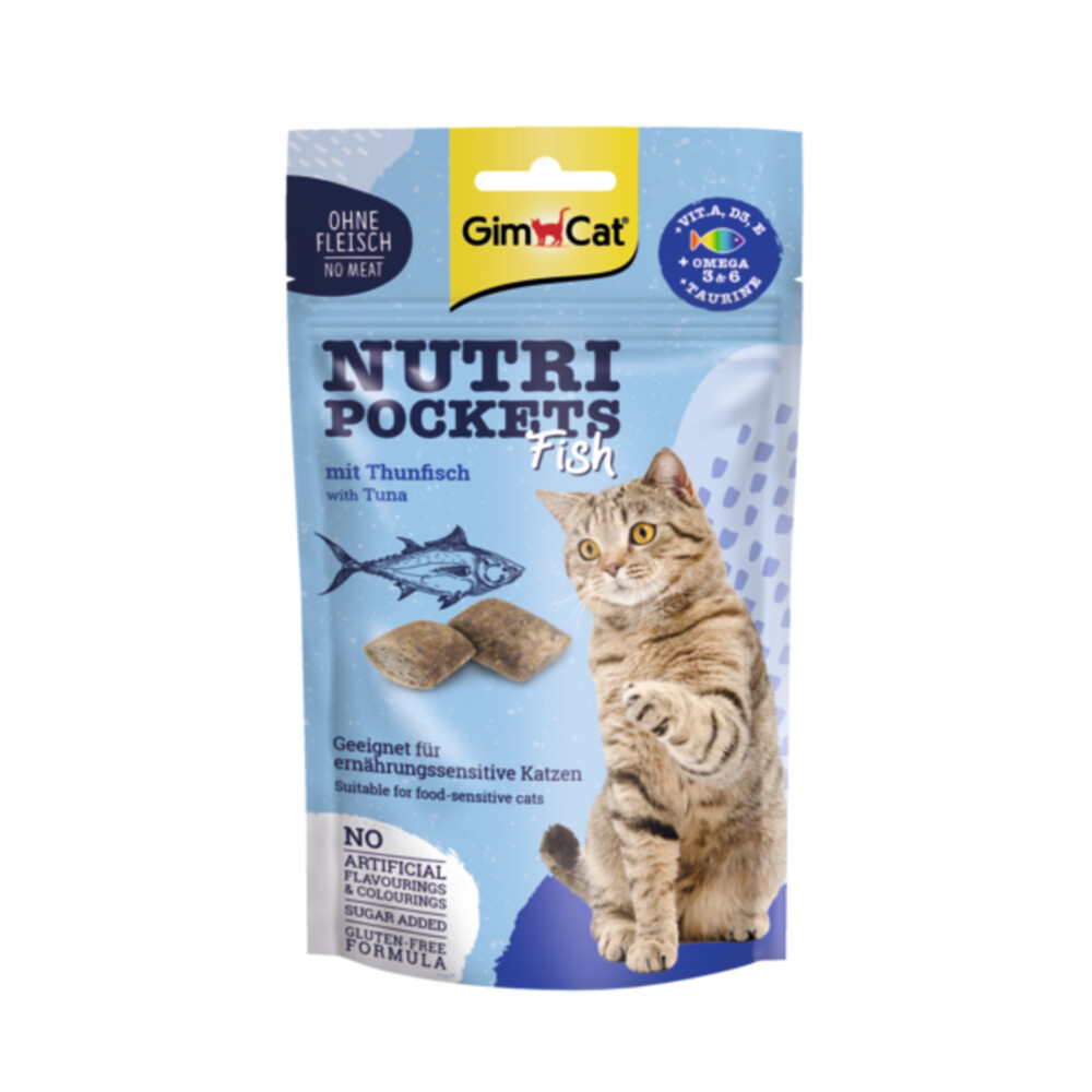 GimCat Nutri Pockets Vis met Tonijn 60 gr