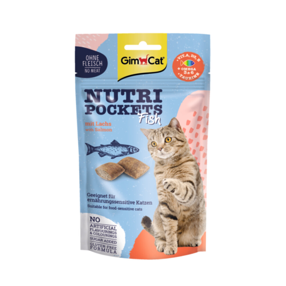 GimCat Nutri Pockets Vis met Zalm 60 gr