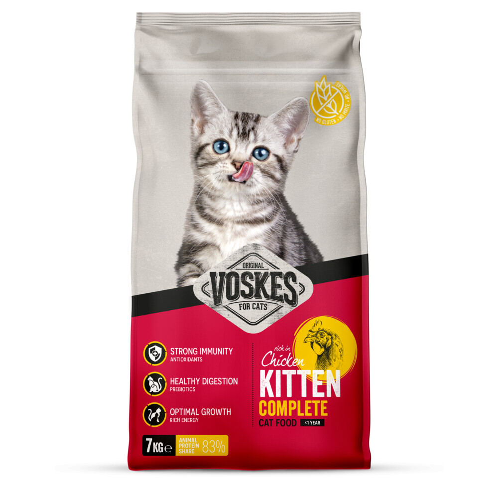 Voskes Kattenbrokken Kitten Kip 7 kg