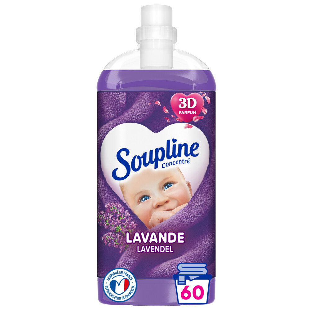 12x Soupline Wasverzachter Lavendel 1350 ml