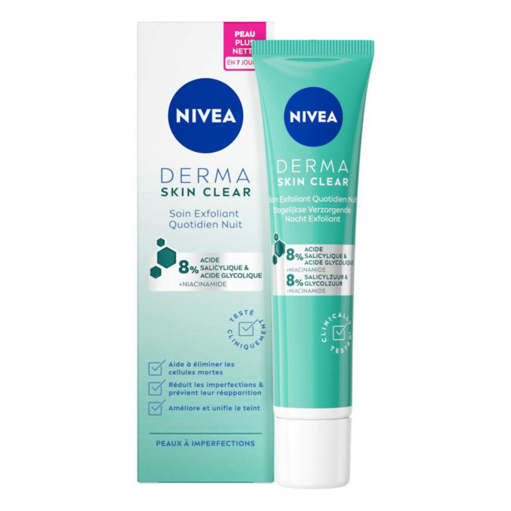 Nivea Exfoliator Derma Skin Clear Night 40 ml