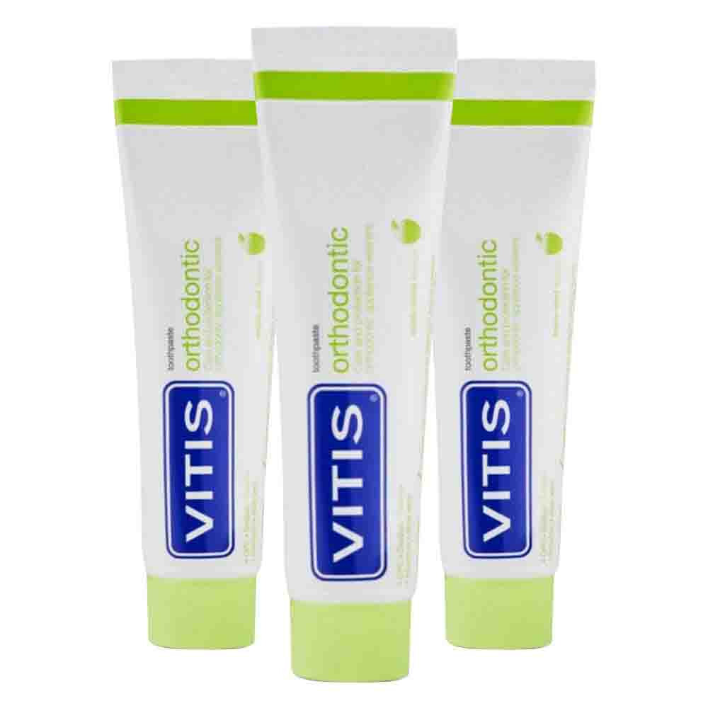 3x Vitis Tandpasta Orthodontic 75 ml
