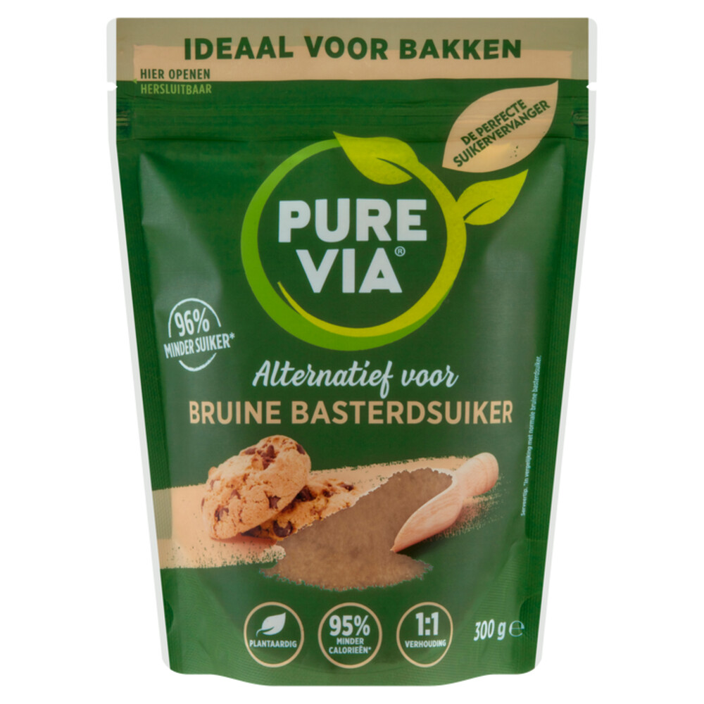 Pure Via Alternatief Voor Bruine Basterdsuiker 300 gr