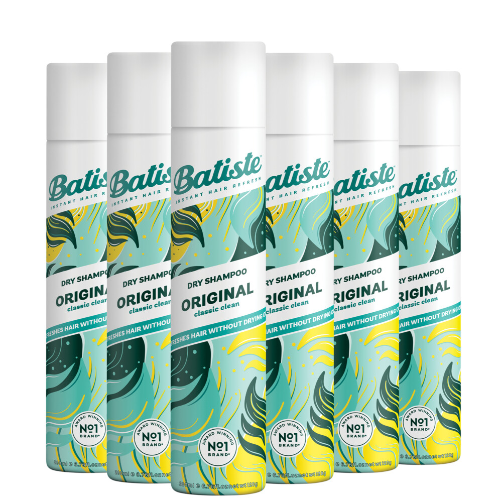 6x Batiste Droogshampoo Original 200 ml