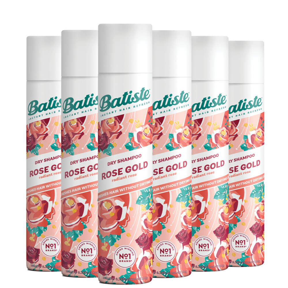 6x Batiste Droogshampoo Rose Gold 200 ml