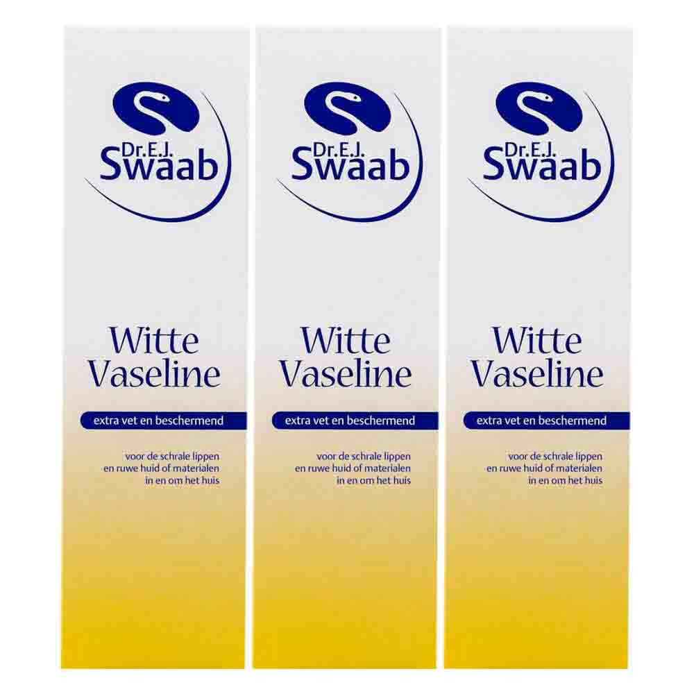 3x E.J. Swaab Witte Vaseline 28 gr