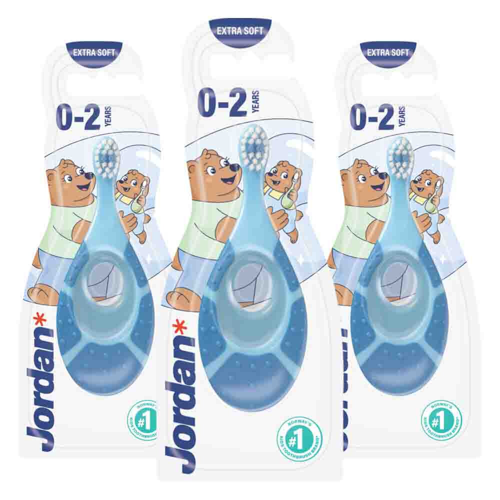 3x Jordan Tandenborstel Step 1 (0-2 jaar)
