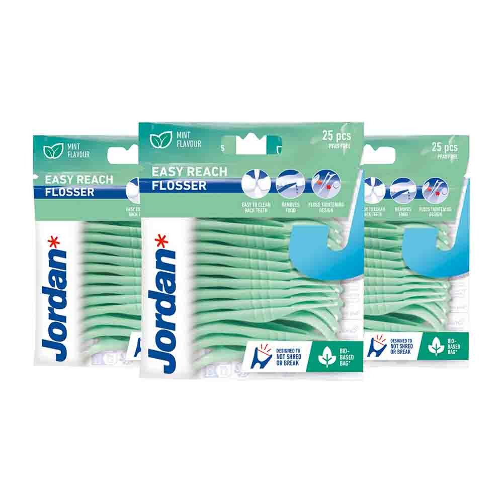 3x Jordan Flosser Easy Reach 25 stuks
