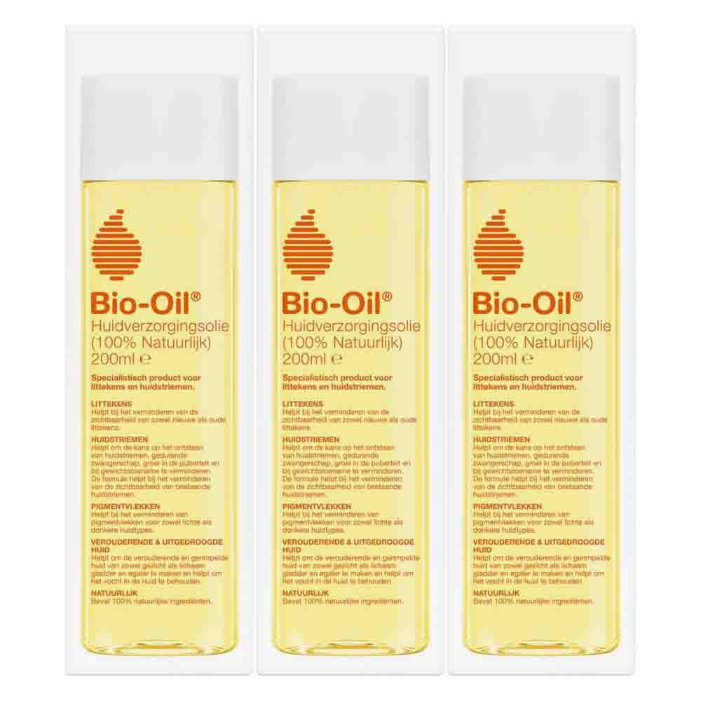 3x Bio-Oil Huidverzorgingsolie 100% natuurlijk 200 ml