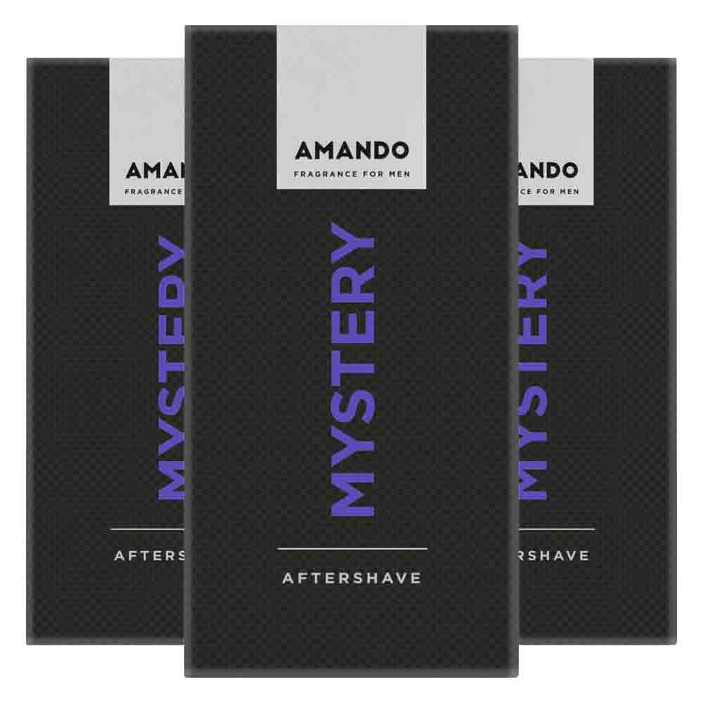3x Amando Mystery Aftershave 100 ml