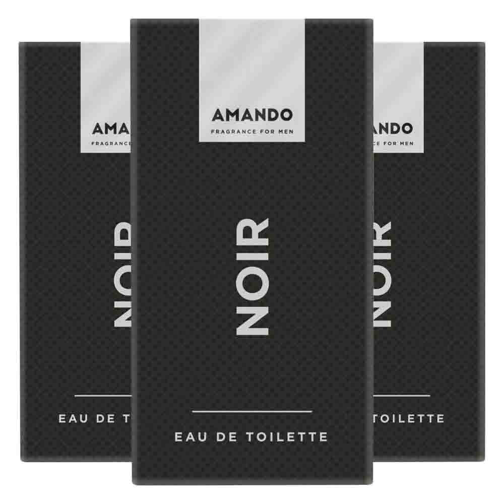 3x Amando Noir Eau de Toilette 50 ml