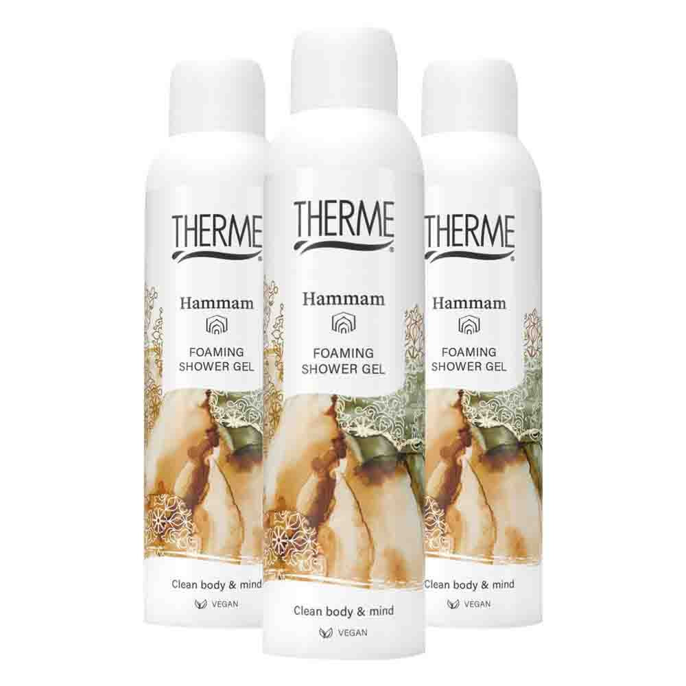 Therme 3x Hammam Foaming Shower Gel 200 ml - 3 stuks