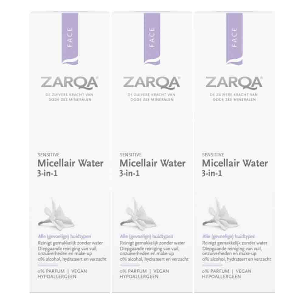 3x Zarqa Sensitive Micellair Water 200 ml