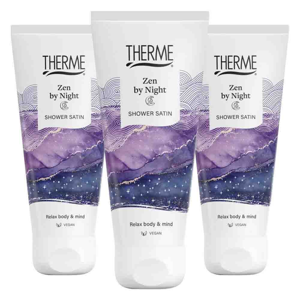 Therme 3x Zen by Night Shower Satin 200 ml - 3 stuks
