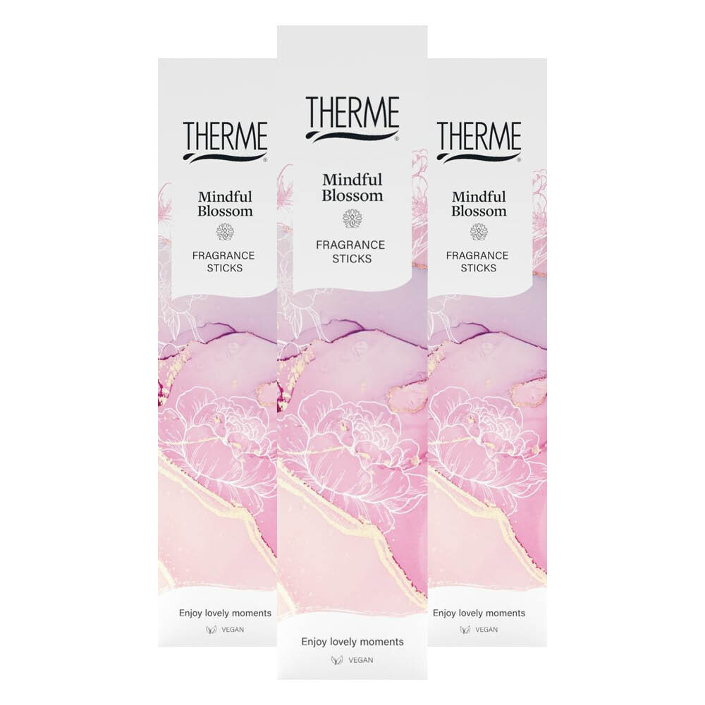3x Therme Geurstokjes Mindful Blossom 100 ml