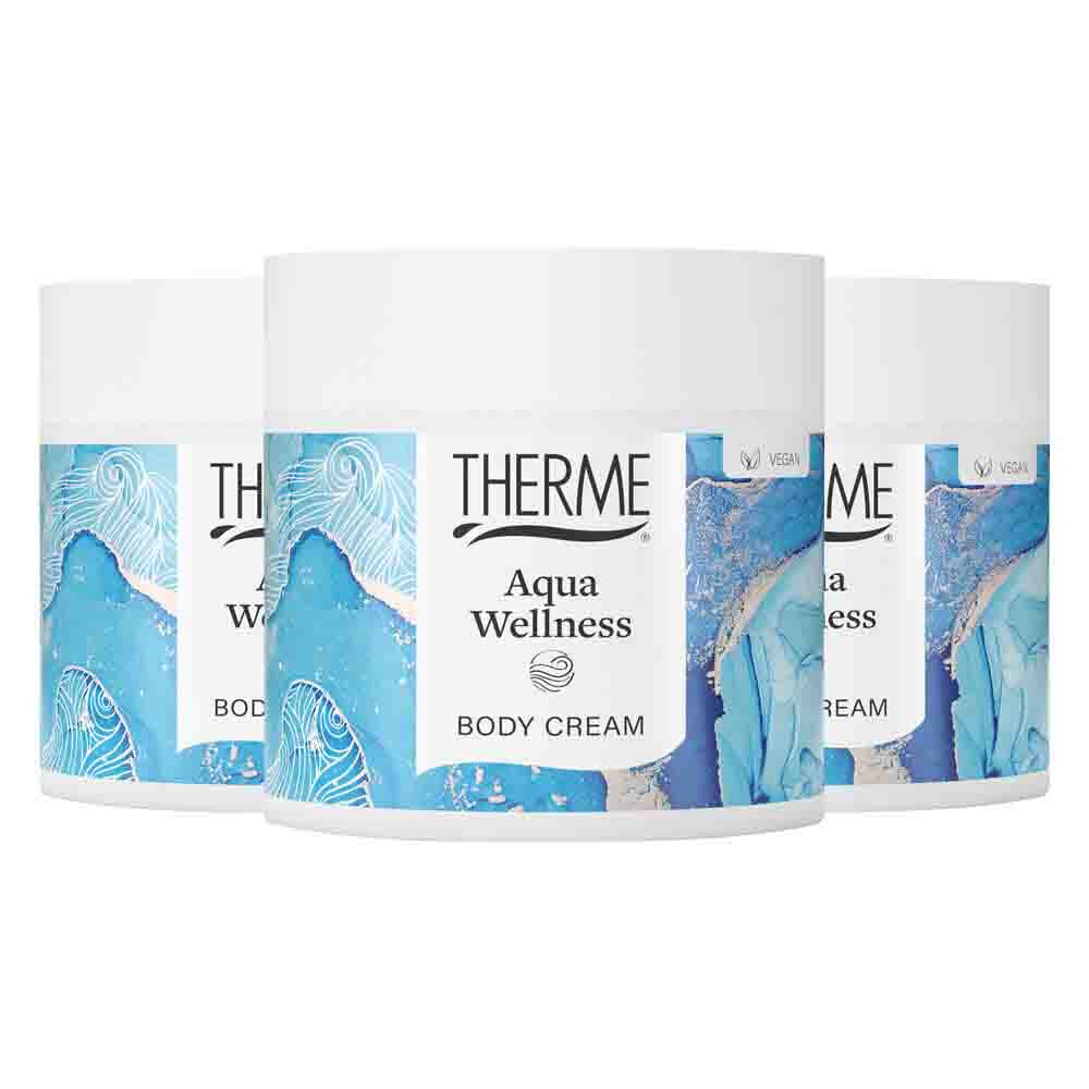 Therme 3x Aqua Wellness Body Cream 225 gr - 3 stuks